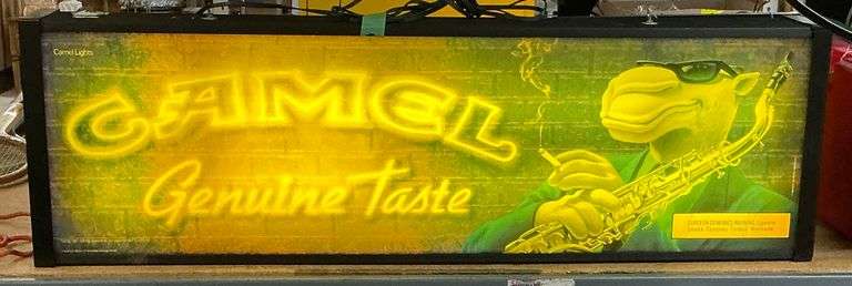 Camel Genuine Taste Lighted Sign - 1994... works image