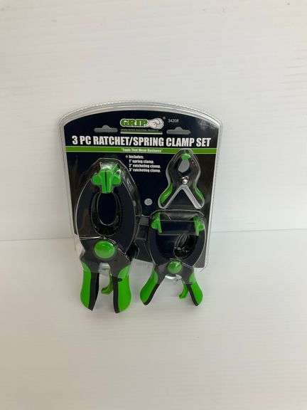 New Grip Tools 3-Piece Ratchet Spring Clamp Set image
