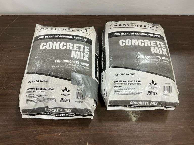 Two Bags of Mastercraft Pre-Blended General Purpose Concrete Mix image