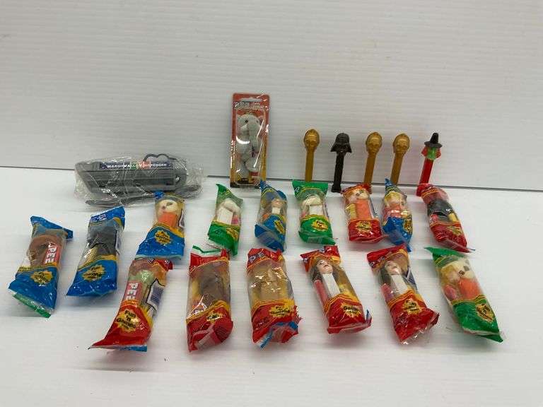 Assorted PEZ Candy Dispensers - Star Wars, Princess Leia, Wizard, Elephant, and More image