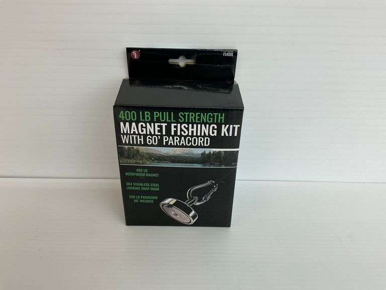 New 400 lb. Pull Strength Magnet Fishing Kit with 60 ft. Paracord image