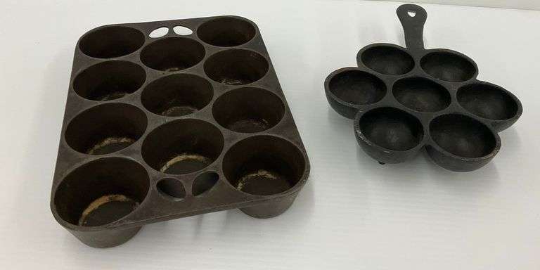 Cast Iron Muffin Pan and Aebleskiver Pan image