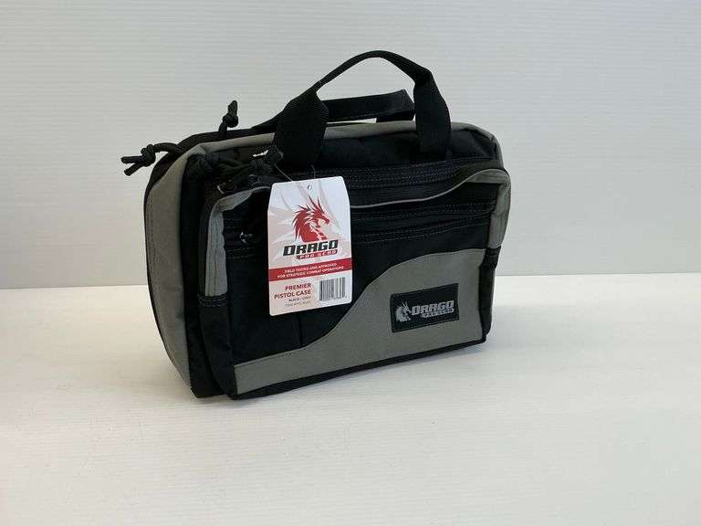 New - Drago Pro Gear Premier Pistol Case PPC-BLGY Black/Grey image