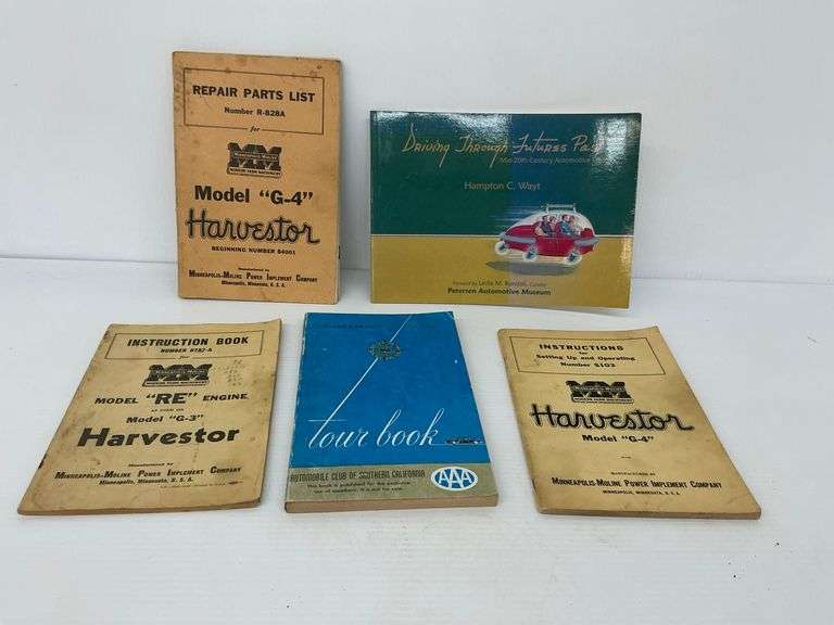 Minneapolis-Moline Harvester Model G-3 G-4 Engine Repair & Tour Book Lot image