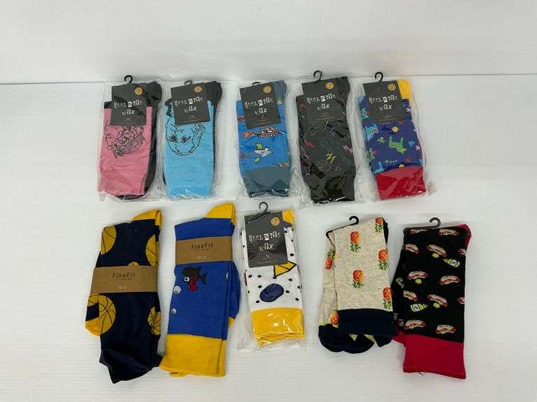 Ten New Pairs of Fun & Novelty Socks image