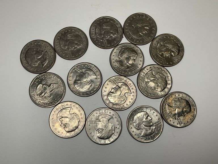 Susan B. Anthony Dollar Coin Collection - 14 Coins image