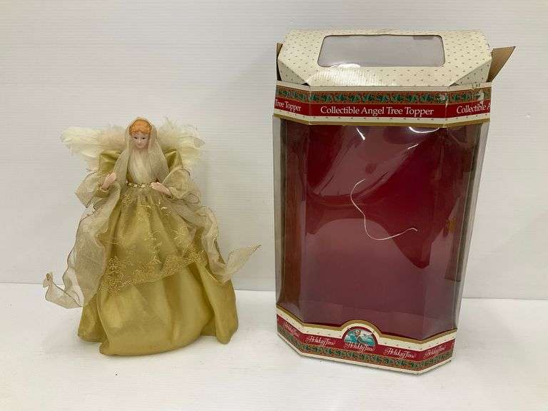 Collectible Holiday Time Angel Tree Topper in Original Box image