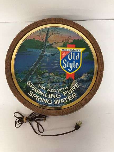 Heileman's Old Style Sparkling Spring Water Light Up Sign image