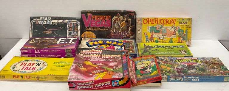 Mixed Lot of Retro Board Games - Star Wars, E.T., Operation, and More image