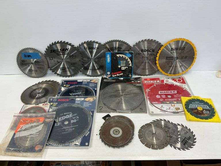 Assorted Circular Saw Blades - Skilsaw, Bosch, Diablo & More image