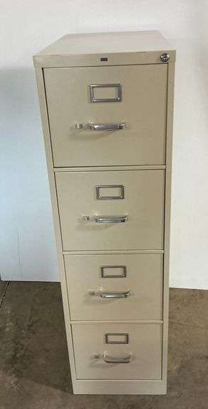 Hon Four-Drawer Metal File Cabinet image