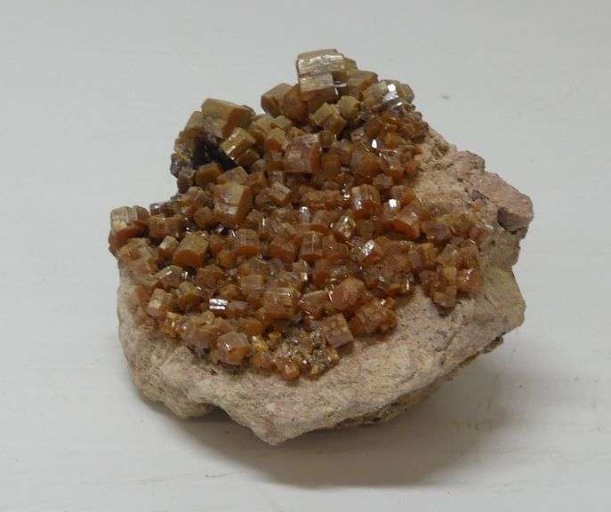 Cluster of Vanadinite Crystals on Matrix Specimen image