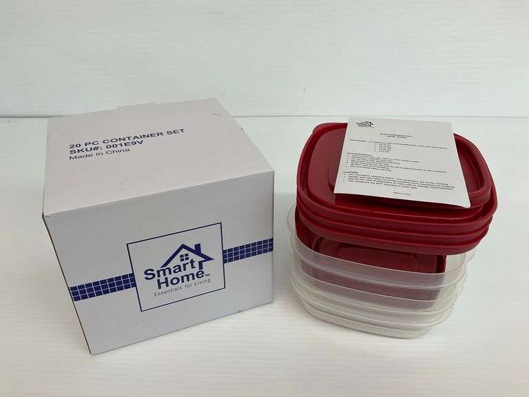 New Smart Home 20-Piece Food Storage Container Set image