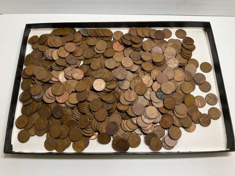Large Lot of Wheat Pennies image