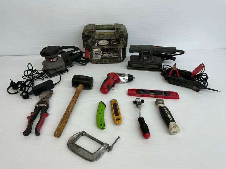 Assorted Tools: Jump Start System, Sanders, Cutters, and More image