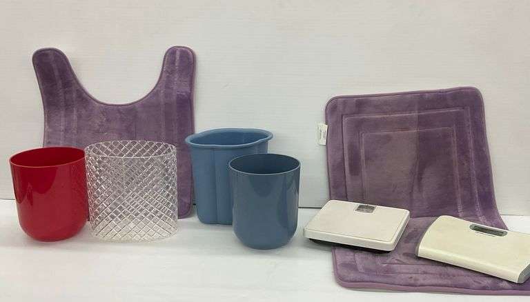 Bathroom Accessories: Rugs, Scales, and Wastebaskets image