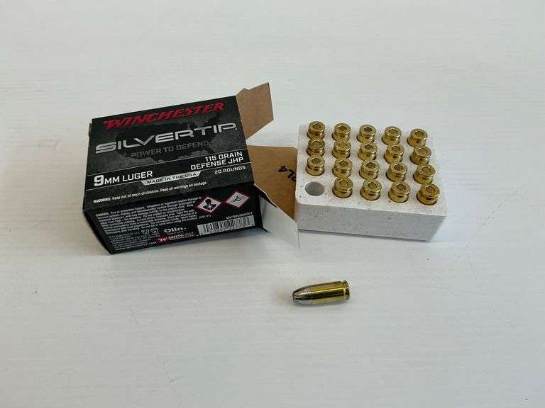 New Winchester Silvertip 9mm Luger - One 20 Round Box image