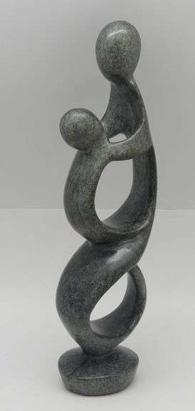 Hand Carved Stone Sculpture from Zimbabwe..13 in. tall image