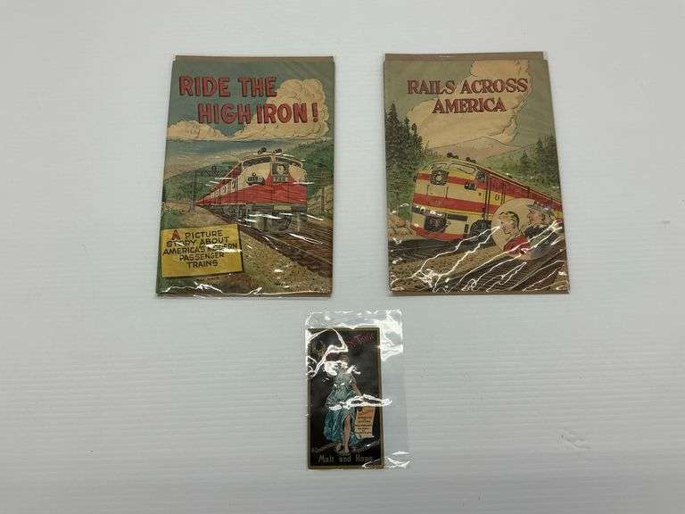 Vintage Railway & Malt and Hops Advertising image