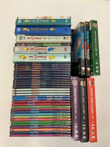 Mixed Animation DVD Collection: Simpsons, South Park, Family Guy, Futurama, American Dad image