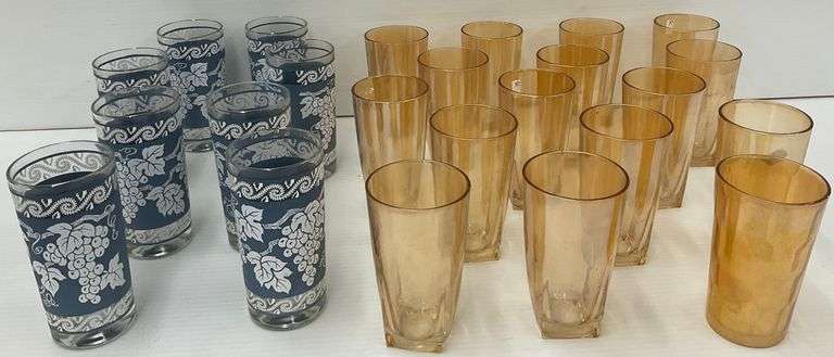 Group of Vintage Drinking Glasses image