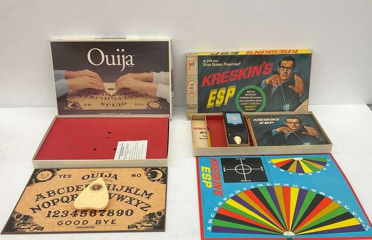 Vintage Kreskin's ESP and Ouija Board Game Bundle image