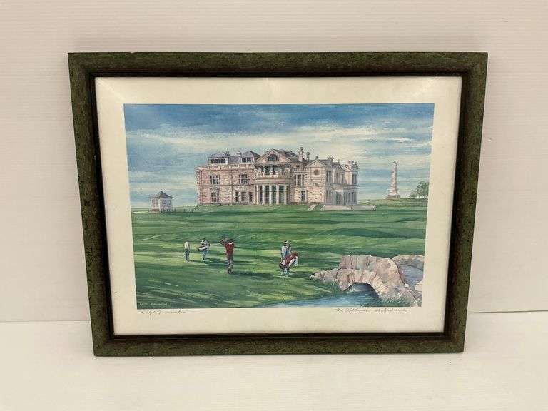 Ralph Furmanski "The Old Course - St. Andrews" Signed and Framed Print image