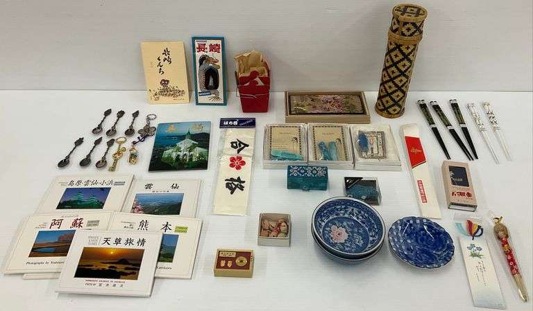 Asian Souvenir Collectibles - Spoons, Trinkets, Bowls, Books and More image