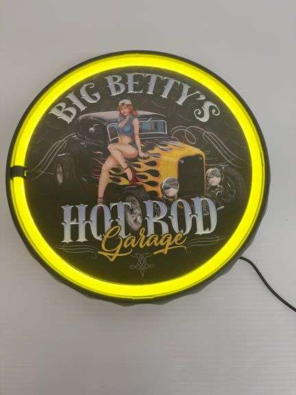 Big Betty's Hot Rod Garage LED Sign image