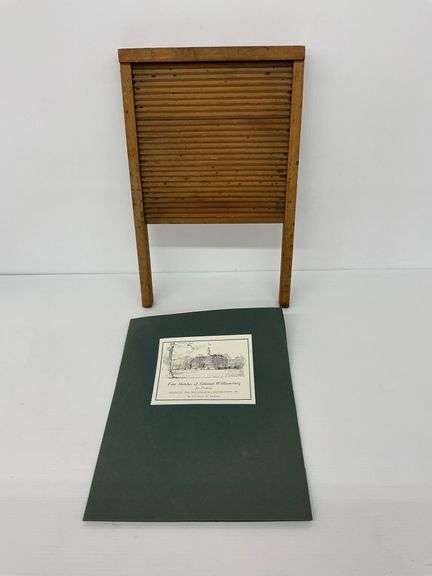 Wooden Washboard with Colonial Williamsburg Sketch Collection image