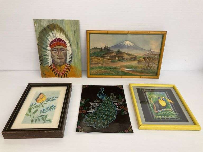Various Framed and Unframed Art Prints and Paintings image
