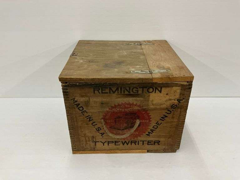 Vintage Remington Typewriter Wooden Crate image
