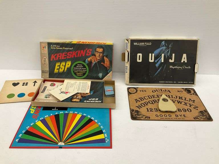 Vintage Kreskin's ESP and Ouija Board Game Lot image