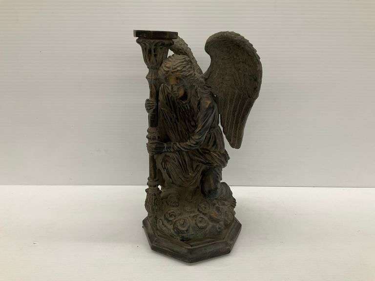 Angel Statue with Candle Holder image