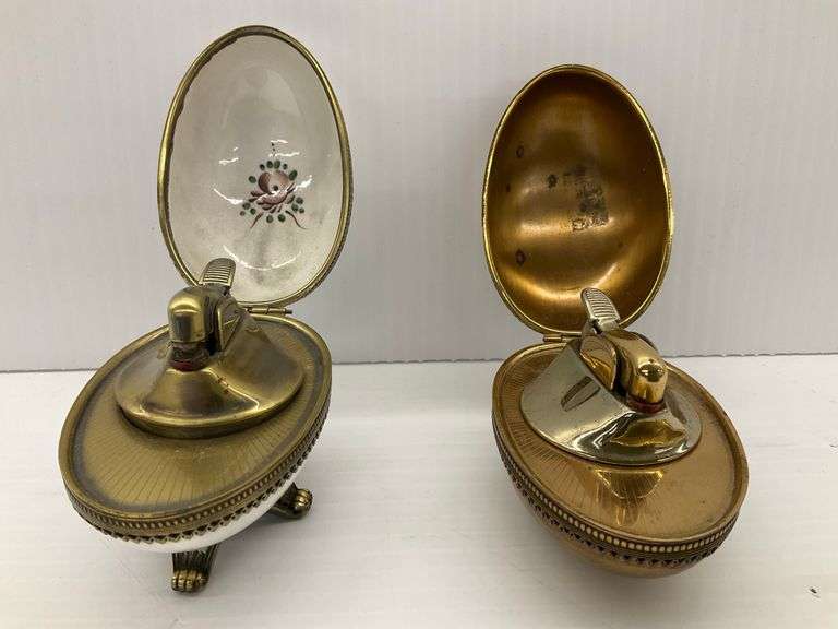 Pair of Vintage Egg-Shaped Table Lighters image