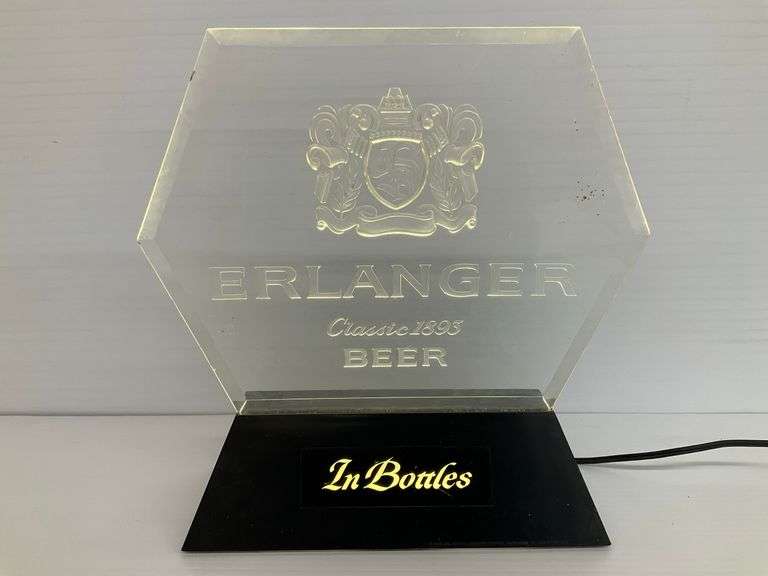 Erlanger Beer Illuminated Display Sign... works image