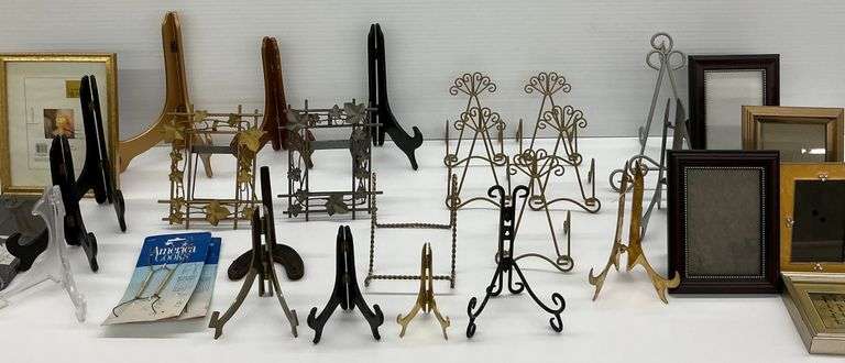 Group of Picture Frames and Display Stands image