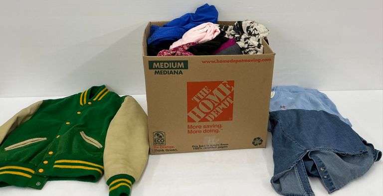 Women's Larger Size Apparel Lot: Varsity Jacket, Shirts, Sweaters, and More image