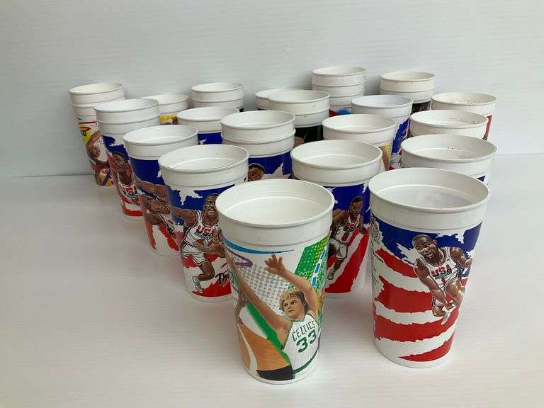 (28) 1992 USA Olympic "Dream Team" and Other Basketball Collectible Cups image