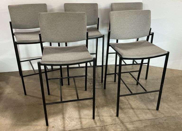 Set of Five Modern Style Bar/Counter Stools image