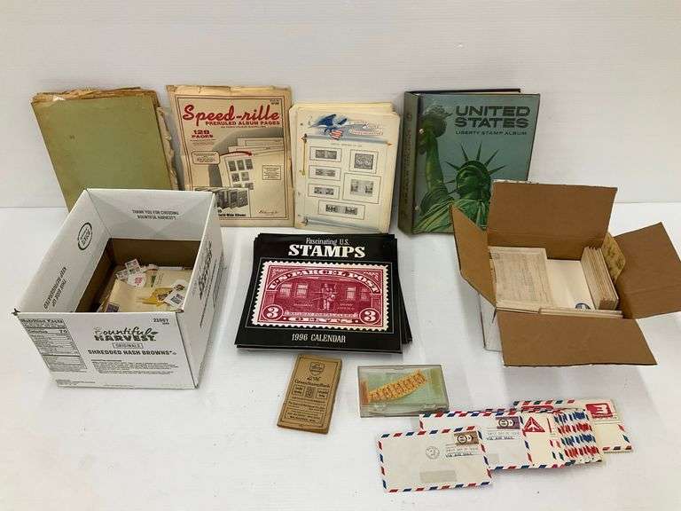 Large Lot of United States Stamps Albums & First Day Covers image