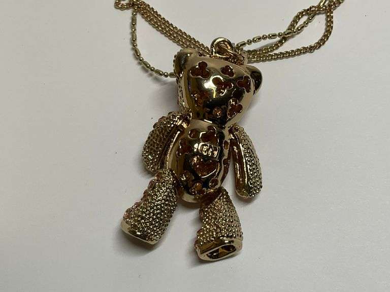 Off Park Collection Teddy Bear Pendant Necklace image