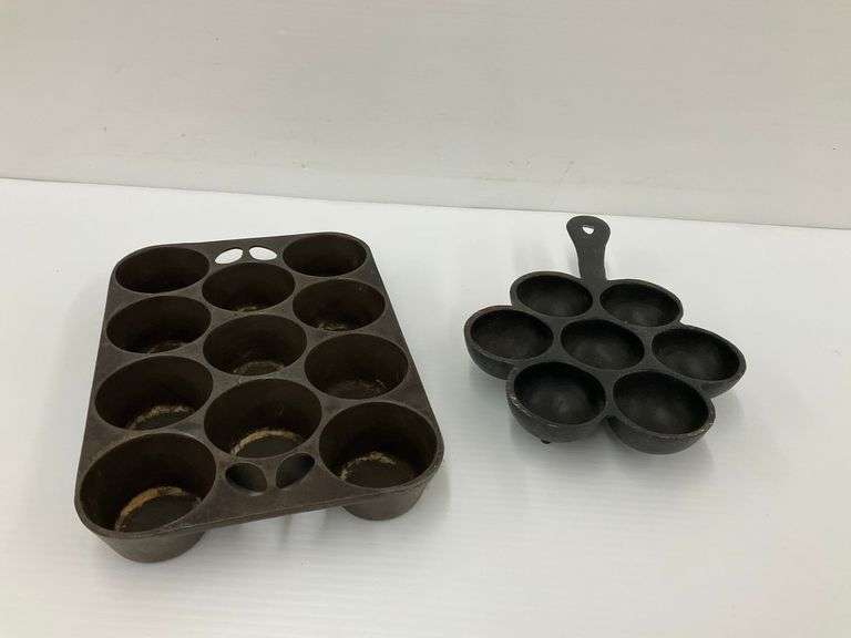 Cast Iron Muffin Pan and Aebleskiver Pan image