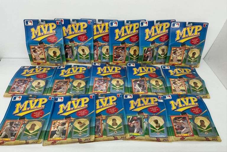 Sixteen 1990 Ace MVP Major League Baseball Collector Pin Series Sets image