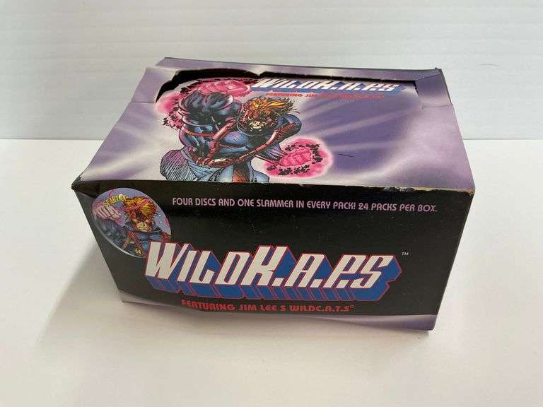 1994 WildC.A.T.S Pogs Unopened Box - 24 Packs image