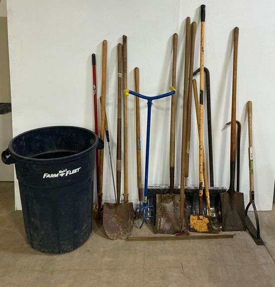 Assorted Lot of Shovels and Yard Tools image