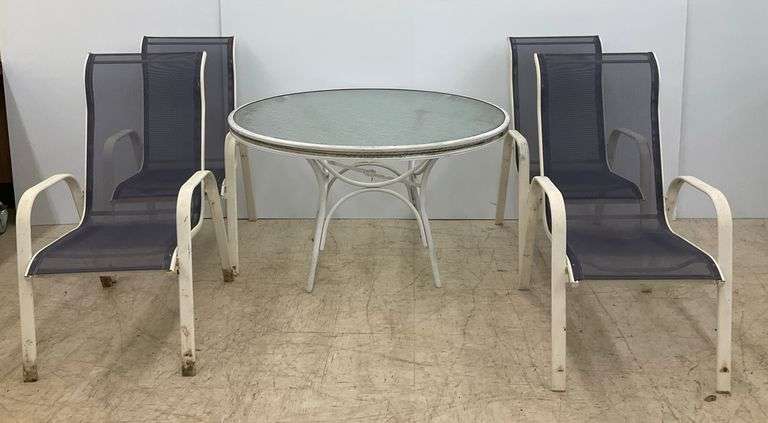Patio Set - Table and Four Chairs...see photos image