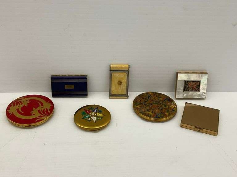 Group of Vintage Vanity Powder Compacts image