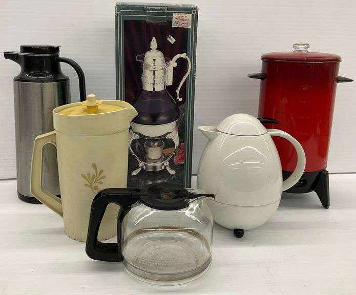 Various Coffee Pots and Carafe, Including Wm. Rogers & Son image