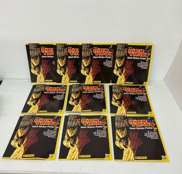 Ten Dick Tracy Giant Sticker Poster Sets - 1990 Walt Disney Company image